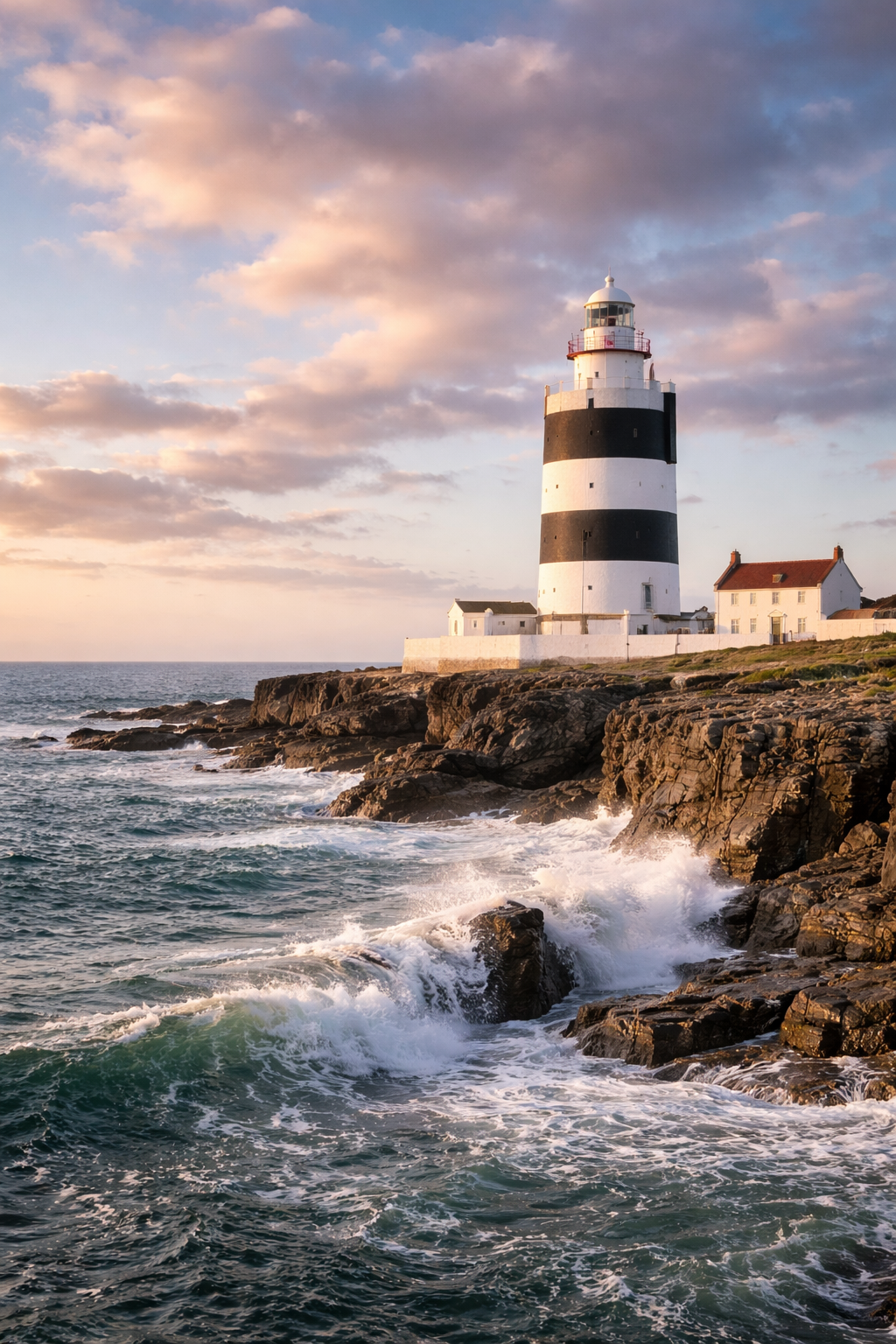 A coastal lighthouse representing cultural attractions